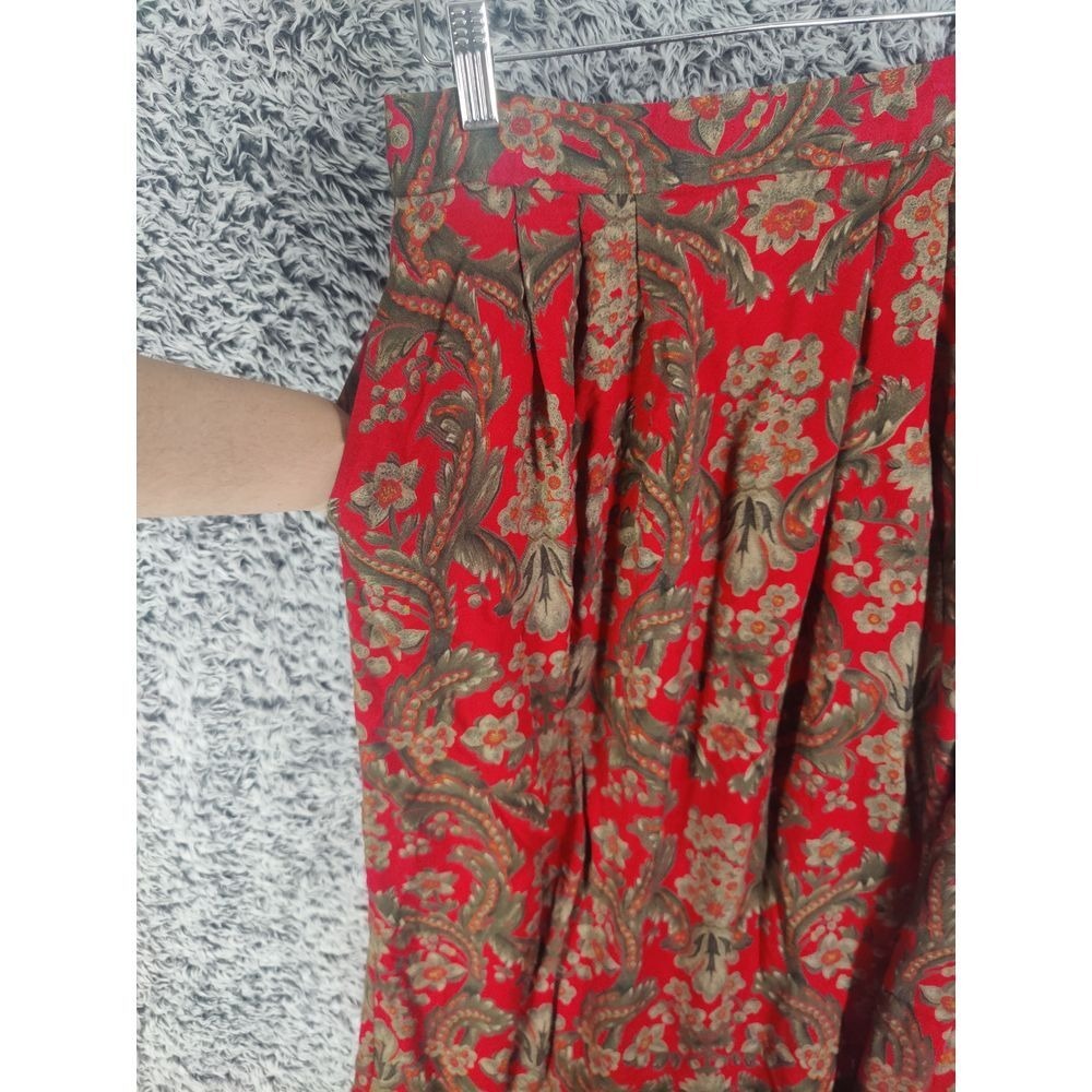 VINTAGE Womens Forest Fairy Romantic Earthy Dark Floral Maxi Skirt XS Hippie - Picture 6 of 9